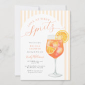 Liebe auf den ersten Spritz Junggesellinnenabschie Einladung (Vorderseite)