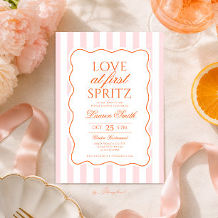 Liebe auf den ersten Spritz-Junggesellinnenabschie Einladung