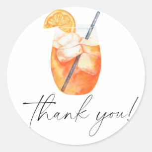 Liebe auf den ersten Spritz Junggesellinnenabschie Runder Aufkleber