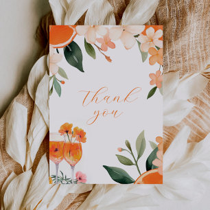 Liebe auf den ersten Spritz Moderne Bridal Shower Dankeskarte