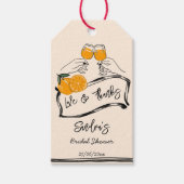 Liebe auf den ersten spritz Retro-Brautparty-Gefal Geschenkanhänger (Vorderseite)