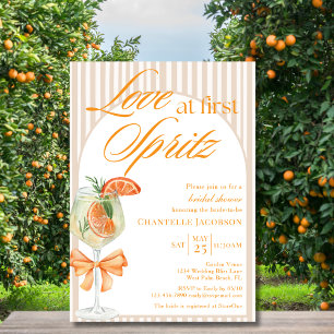 Liebe auf den ersten Spritzer Boho-Streifen-Jungge Einladung