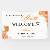 Liebe auf den ersten Spritzer Brautparty-Willkomme Banner (Horizontal)