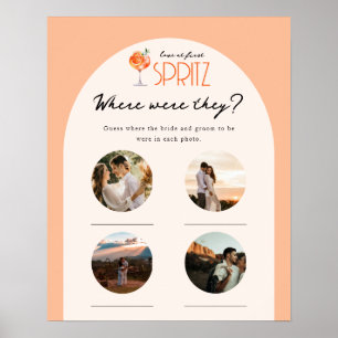 Liebe auf den ersten Spritzer Brautphoto Wo waren  Poster