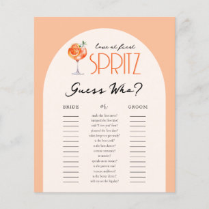 Liebe auf den ersten Spritzer - Rate wer Brautpart