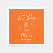 Liebe auf den ersten Spritzer Serviette (Vorderseite)