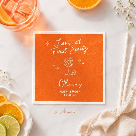 Liebe auf den ersten Spritzer Serviette