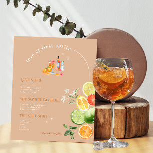 Liebe auf den ersten Spritzer   Signature-Getränk Poster