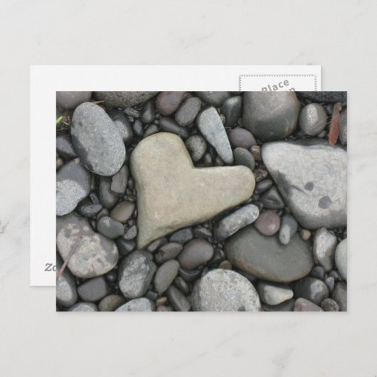 Liebe auf den Felsen Postkarte (Vorne/Hinten)