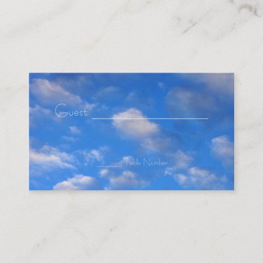 Liebe auf den Flugtischkarten Platzkarte (Vorderseite)