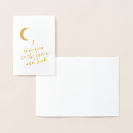 Liebe auf den Mond Folienkarte