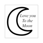Liebe auf den Mond Gummistempel (Prägung)