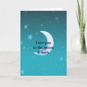 Liebe auf den Mond Karte (Vorderseite)