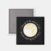 Liebe auf den Mond Magnet (Vorderseite/Rückseite)
