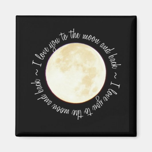 Liebe auf den Mond Magnet (Vorne)