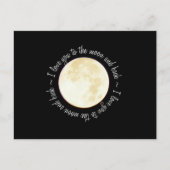 Liebe auf den Mond Postkarte (Vorderseite)