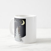 Liebe auf den Mond und wieder zurück Kaffeetasse (Vorderseite Links)