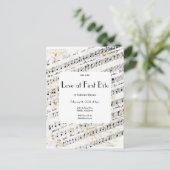 Liebe auf der ersten Bite-Einladung Postkarte (Stehend Vorderseite)