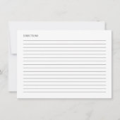 Liebe auf der First Spritz Brautparty Recipe Card Einladung (Rückseite)