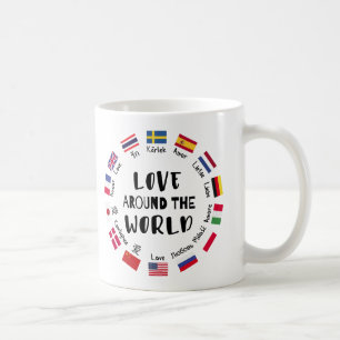 Liebe auf der ganzen Welt Sprachen Kaffeetasse