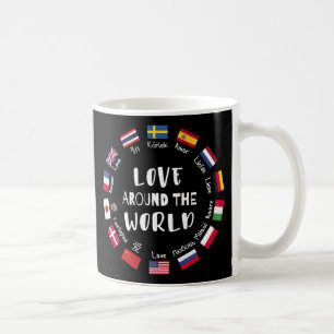 Liebe auf der ganzen Welt Sprachen Kaffeetasse