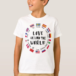Liebe auf der ganzen Welt Sprachen T-Shirt