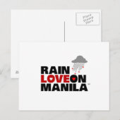 Liebe auf der Manila Postkarte (Vorne/Hinten)