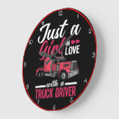 Liebe auf der offenen Straße Große Wanduhr (Winkel)