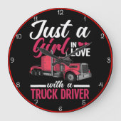 Liebe auf der offenen Straße Große Wanduhr (Vorderseite)