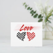 Liebe auf der Schnellspur - für Nascar-Fans Postkarte (Stehend Vorderseite)