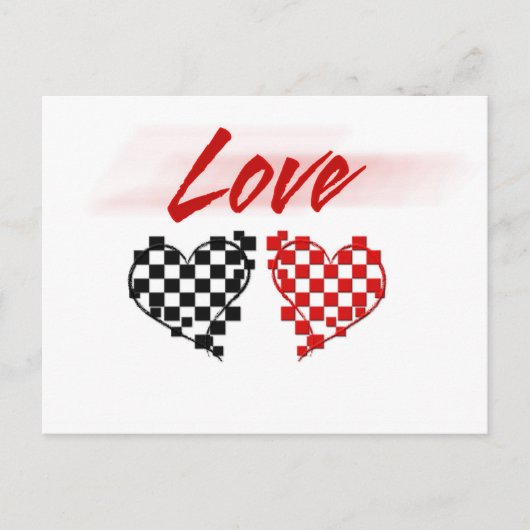 Liebe auf der Schnellspur - für Nascar-Fans Postkarte (Vorderseite)