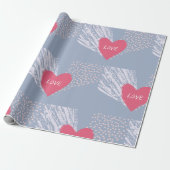 Liebe auf einem Herzen Geschenkpapier (Ungerollt)