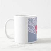 Liebe auf einem Herzen Kaffeetasse (Links)
