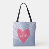 Liebe auf einem Herzen Tasche (Rückseite)