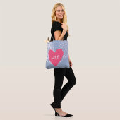 Liebe auf einem Herzen Tasche