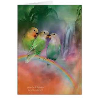 Liebe auf einem Regenbogen ArtCard