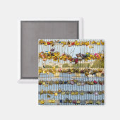 Liebe auf einer Brücke in Paris Magnet (Vorderseite/Rückseite)