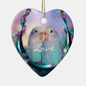Liebe auf einer keramikornament (Rechts)