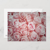 Liebe auf hellrosa Rose Hintergrund durch Heillieb Postkarte (Vorne/Hinten)