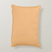 "Liebe" auf Hübschem Orange/Peach Accent Pillow Dekokissen (Rückseite(Vertikal))