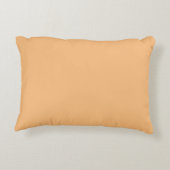 "Liebe" auf Hübschem Orange/Peach Accent Pillow Dekokissen (Rückseite)