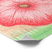 Liebe auf jeden Fall Blumenplakat Poster (Ecke)