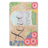 Liebe auf jeden Fall (floral) Flexible Magnet (Vertikal)