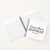 Liebe auf jeden Fall | Luke 23:24 Bibelverse Glaub Notizblock (Innenseite)