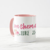 Liebe auf jeden Fall Schrift // Bibelverse Tasse (Vorderseite Links)