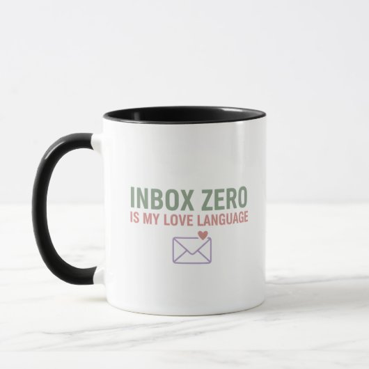 Liebe auf Null-Eingangs-Ebene Lustiger Bürobecher Tasse (Links)