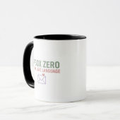 Liebe auf Null-Eingangs-Ebene Lustiger Bürobecher Tasse (Vorderseite Links)
