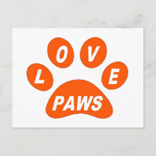 Liebe auf Paws Orange nach der Karte