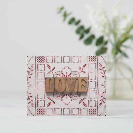 Liebe auf Postkarte (Stehend Vorderseite)