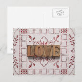 Liebe auf Postkarte (Vorne/Hinten)